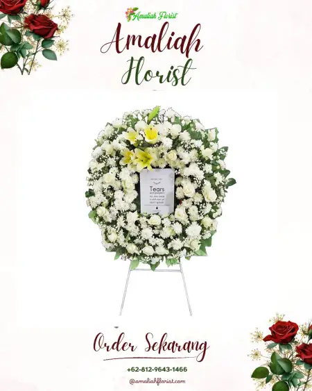 Krans Bunga Duka Tangkis